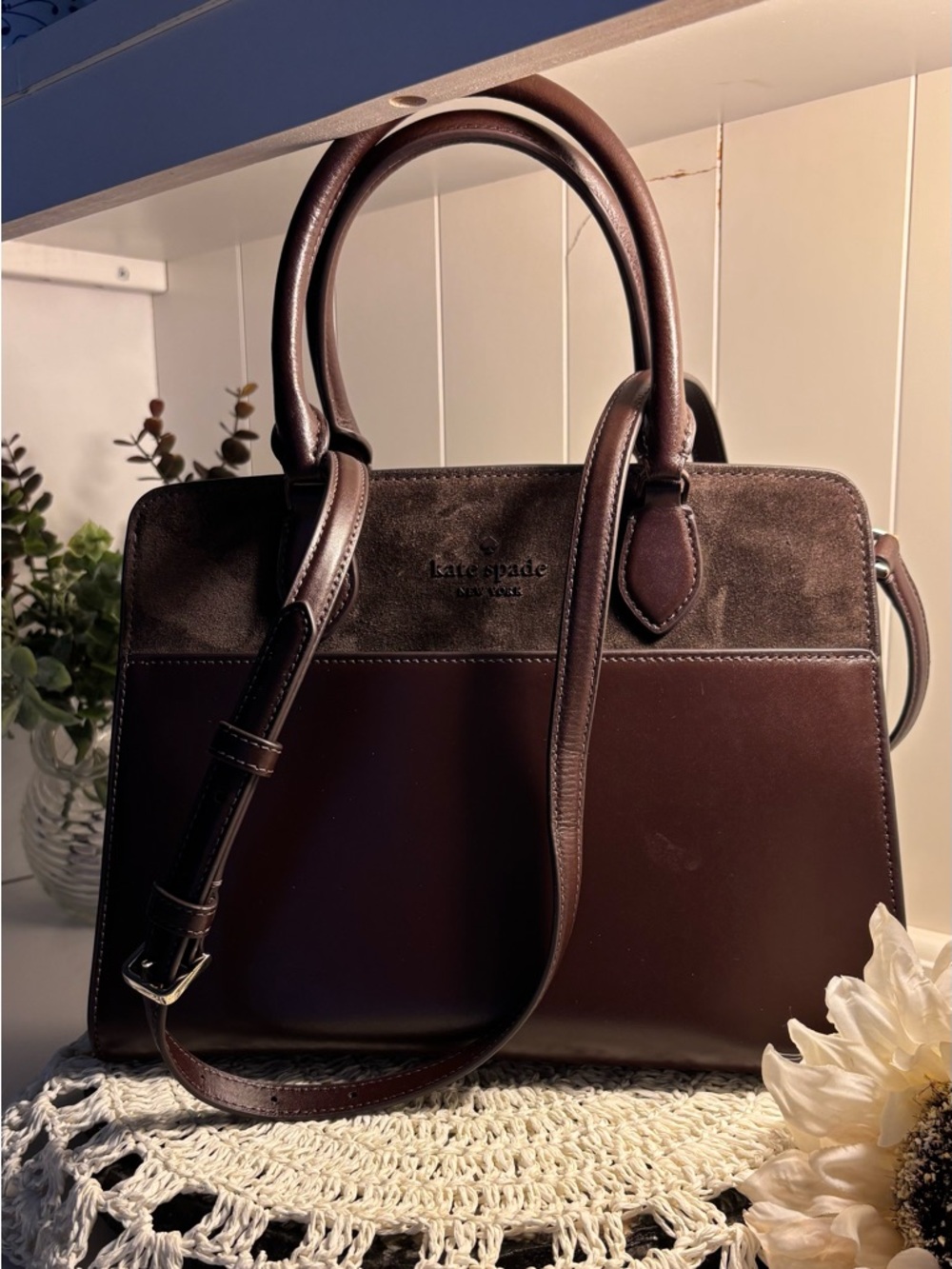 Kate Spade Madison Suede Medium Satchel